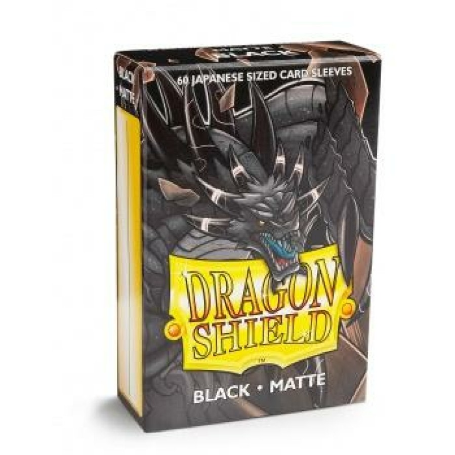 Arcane Tinmen Sleeves (Small Cards) | Dragon Shield - Small: Black Matte (60)