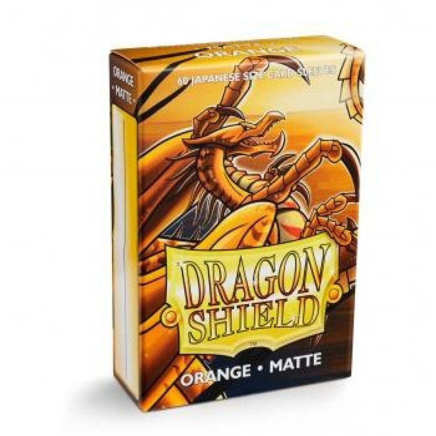 Arcane Tinmen Sleeves (Small Cards) | Dragon Shield - Small: Orange Matte (60)