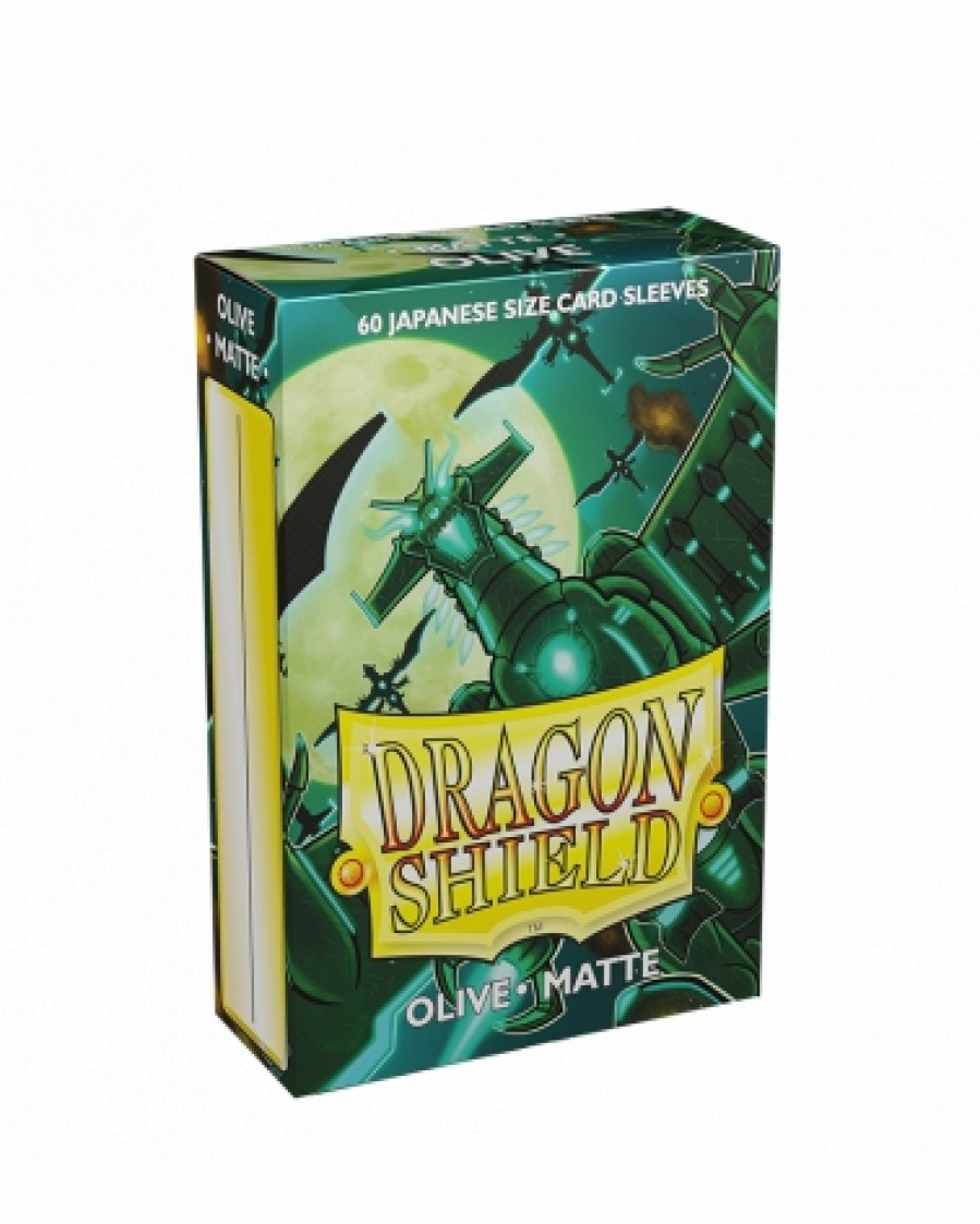 Arcane Tinmen Sleeves (Small Cards) | Dragon Shield: Small - Olive Matte (60)