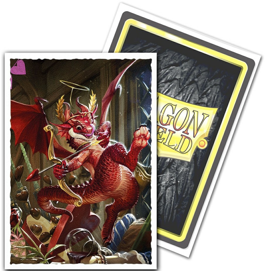 Arcane Tinmen Sleeves (Standard Size) | Dragon Shield Standard Matte Art Sleeves - Valentine 2020 Dragon (100 Sleeves)