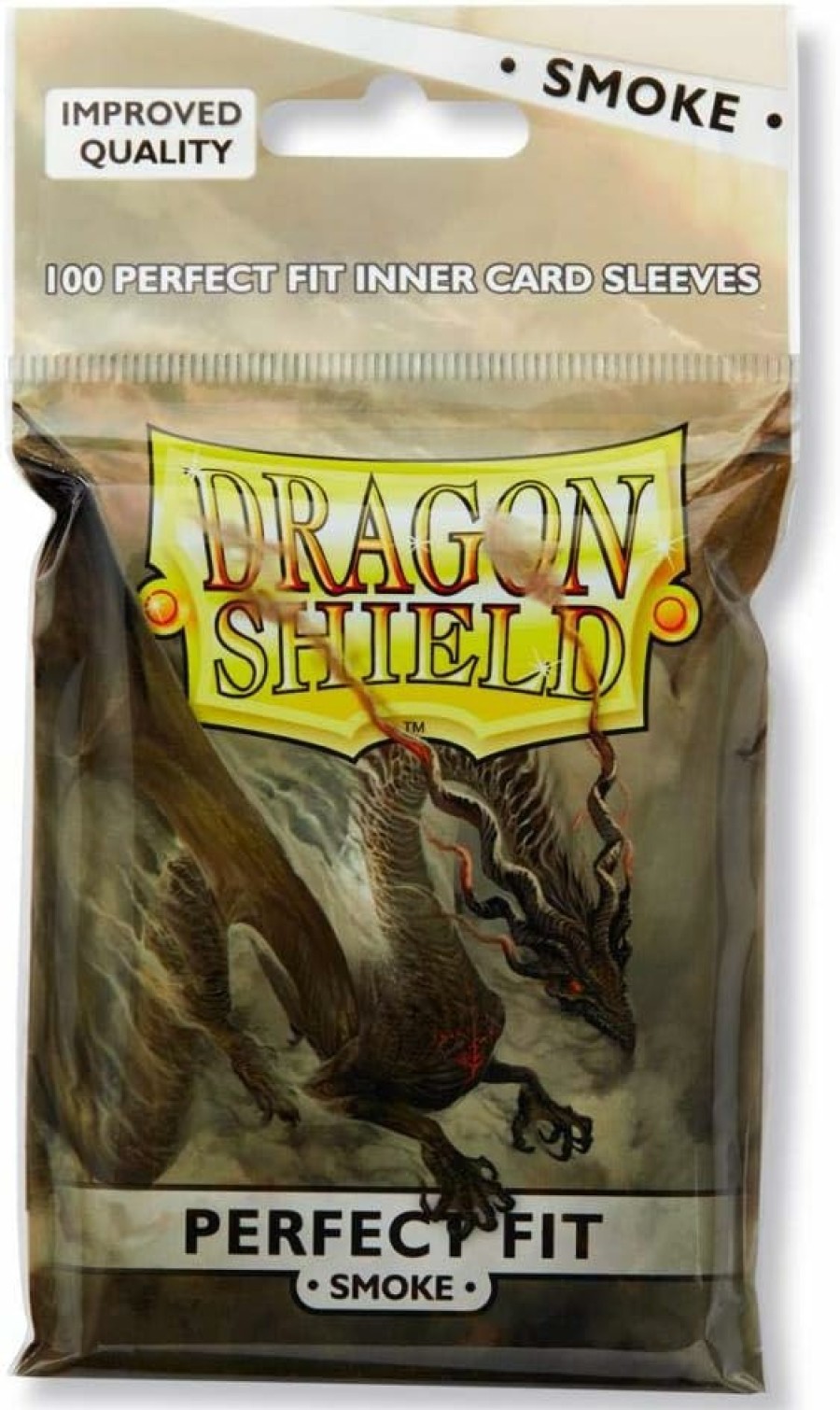 Dragon Shield Sleeves (Standard Size) | Dragon Shield Fit - Clear/Smoke (100Ct)