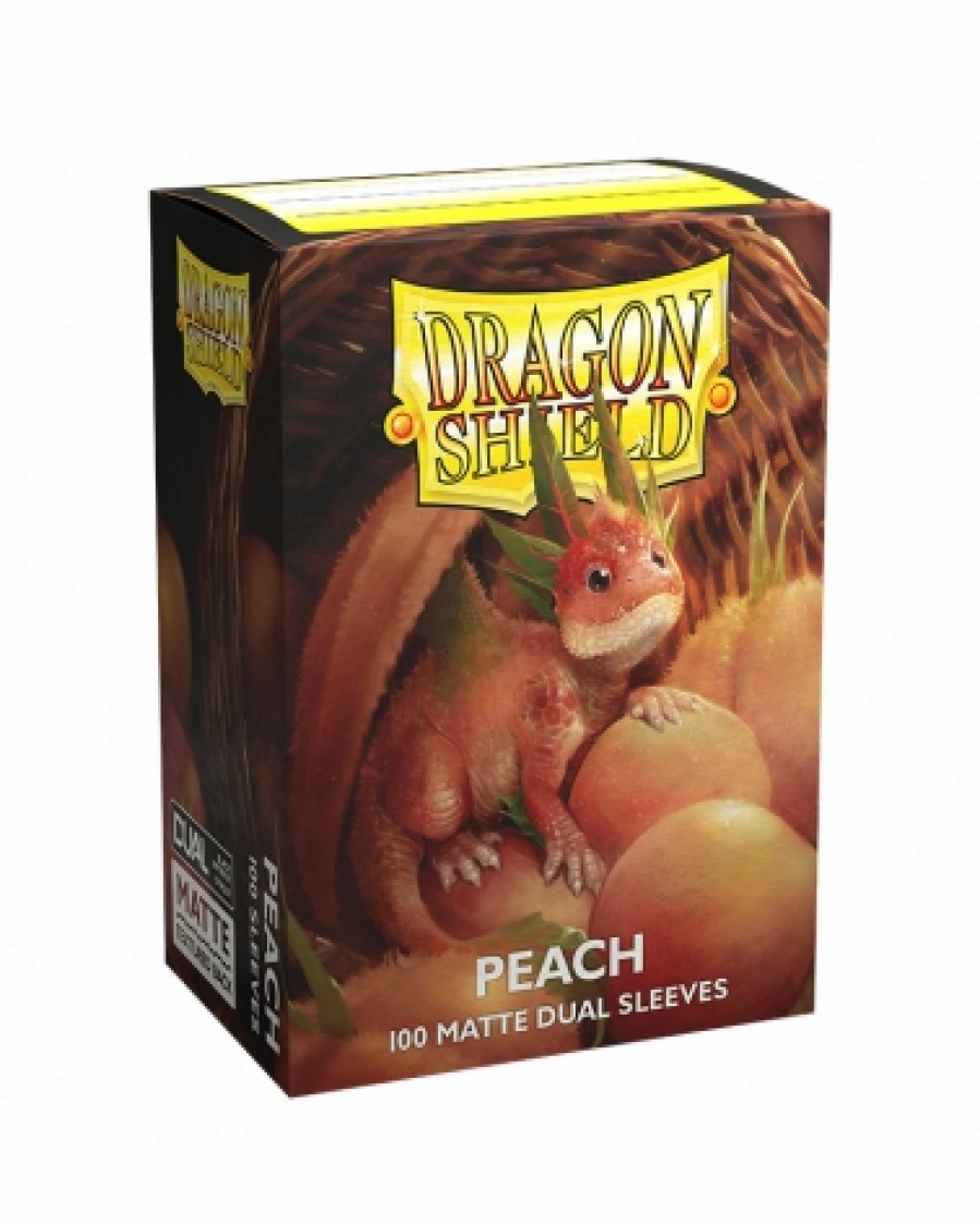 Arcane Tinmen Sleeves (Standard Size) | Dragon Shield Sleeves - Peach Matte Dual (100 Stuks)