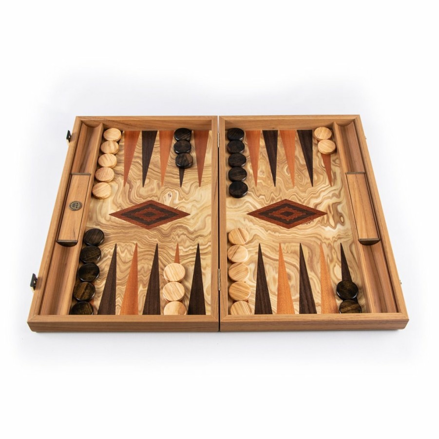 Manopoulou Hout | Backgammon: Olive Burl - Medium