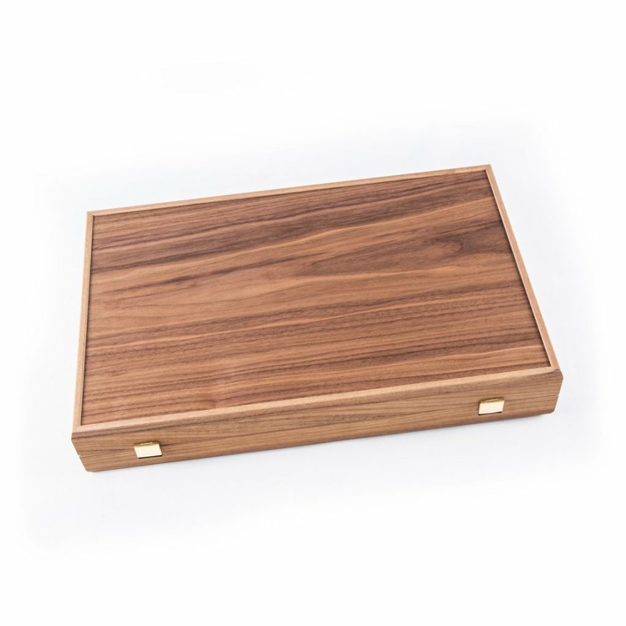 Manopoulou Hout | Backgammon American Walnut With Black Oak - Large