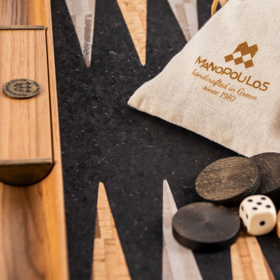 Manopoulou Hout | Backgammon Natural Cork - Medium