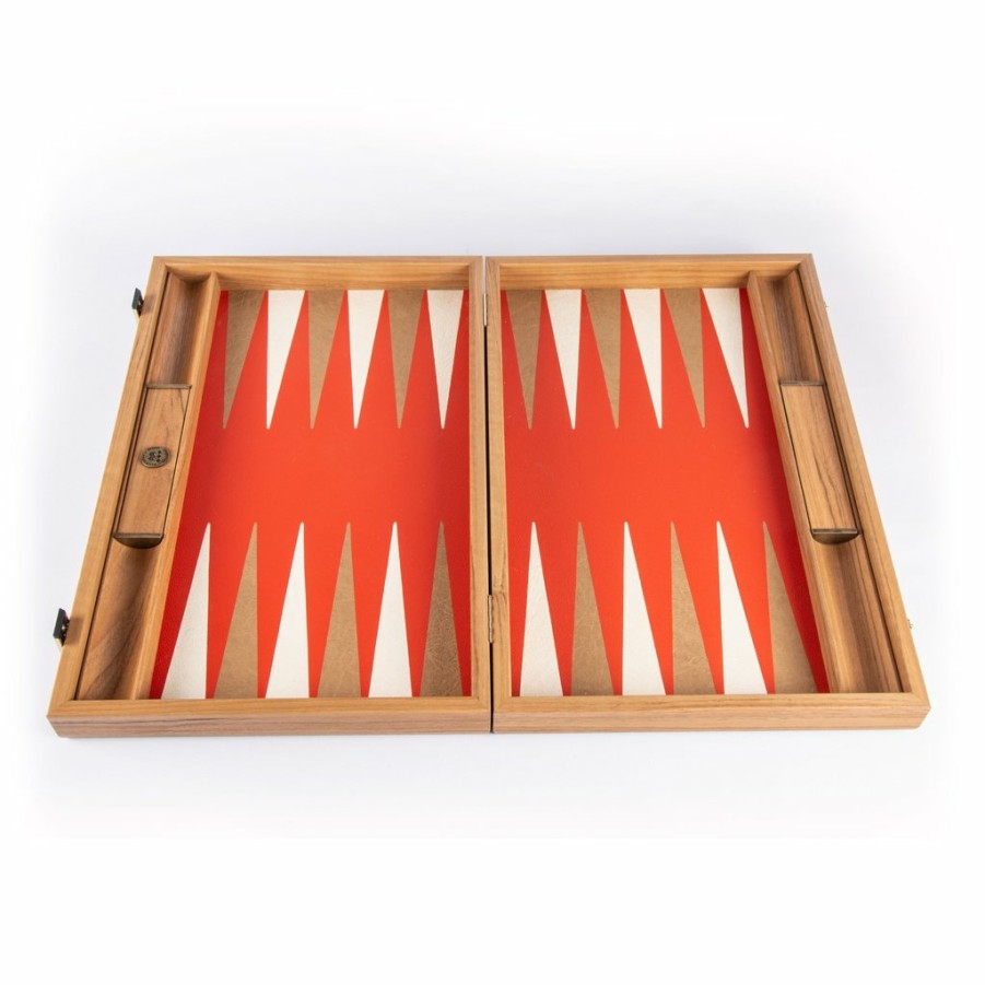 Manopoulou Hout | Backgammon: Cinnabar Red - Large