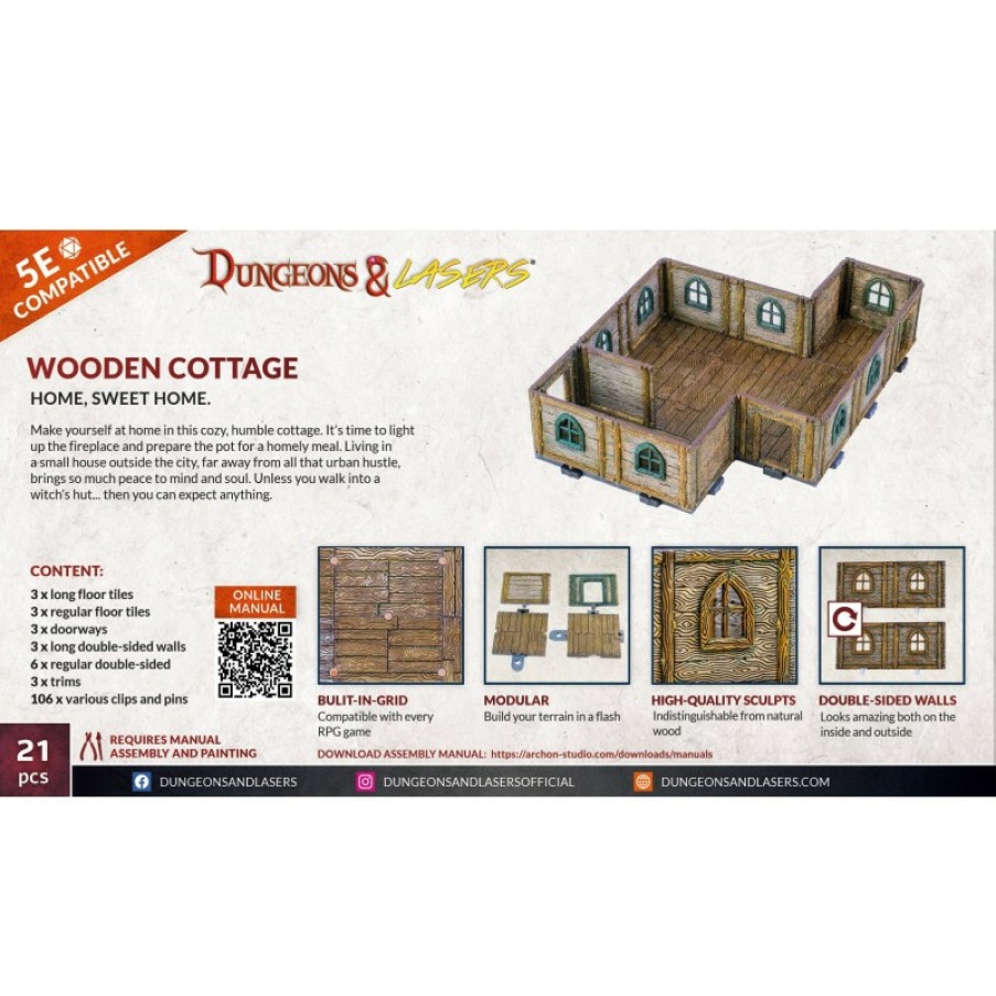 Archon Studio Miniaturen | Dungeons & Lasers Wooden Cottage