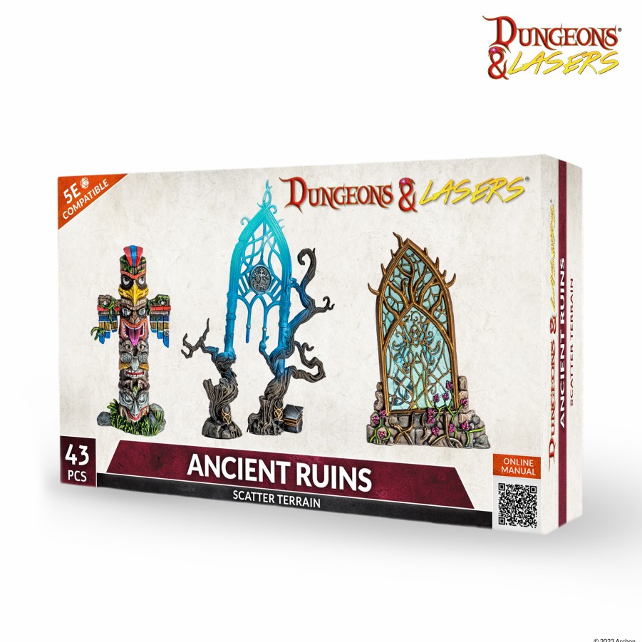 Archon Studios Miniaturen | Dungeons & Lasers - Ancient Ruins Scatter Terrain