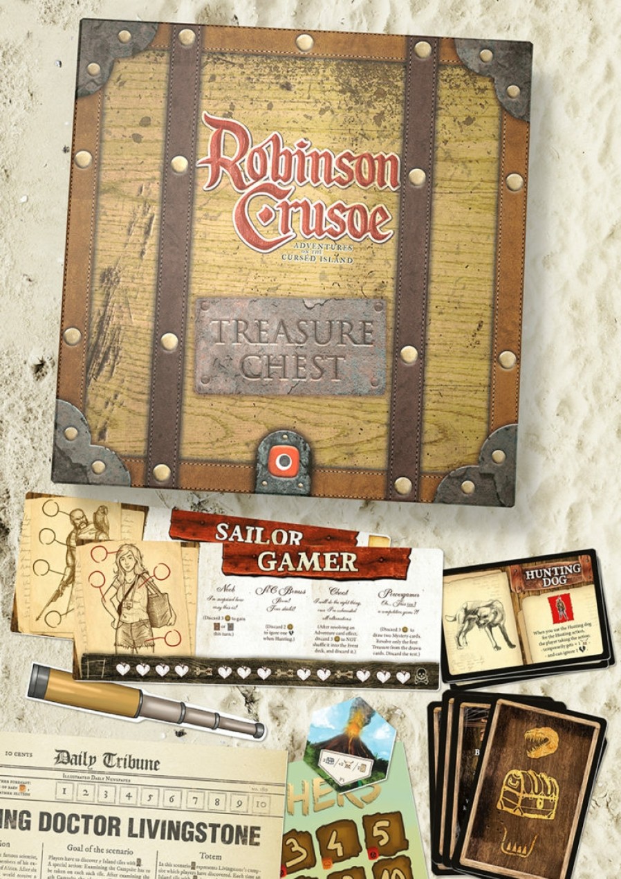 Portal Games Samenwerking Bordspel | Robinson Crusoe Treasure Chest