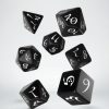 Q Workshop Dobbelstenen | Classic Rpg Black & White Dice Set (7)