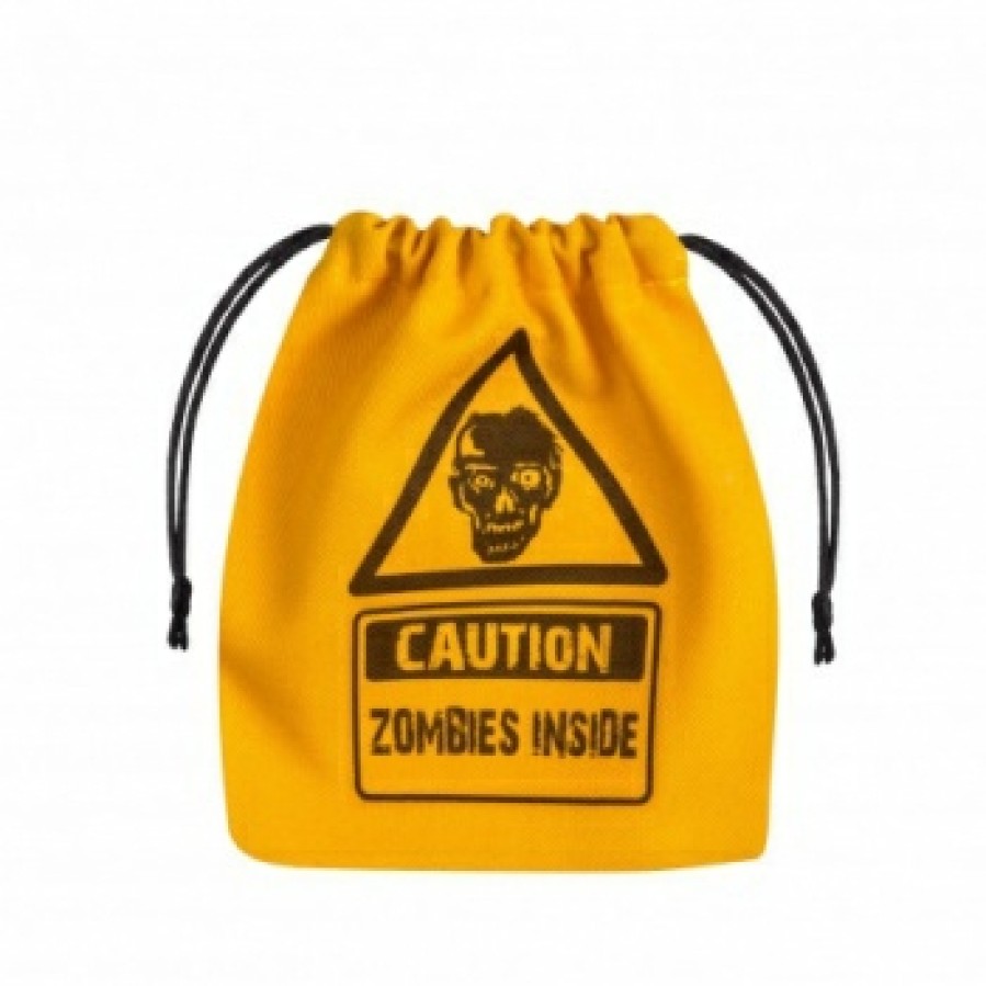 Q Workshop Dobbelstenen | Zombie Yellow & Black Dice Bag