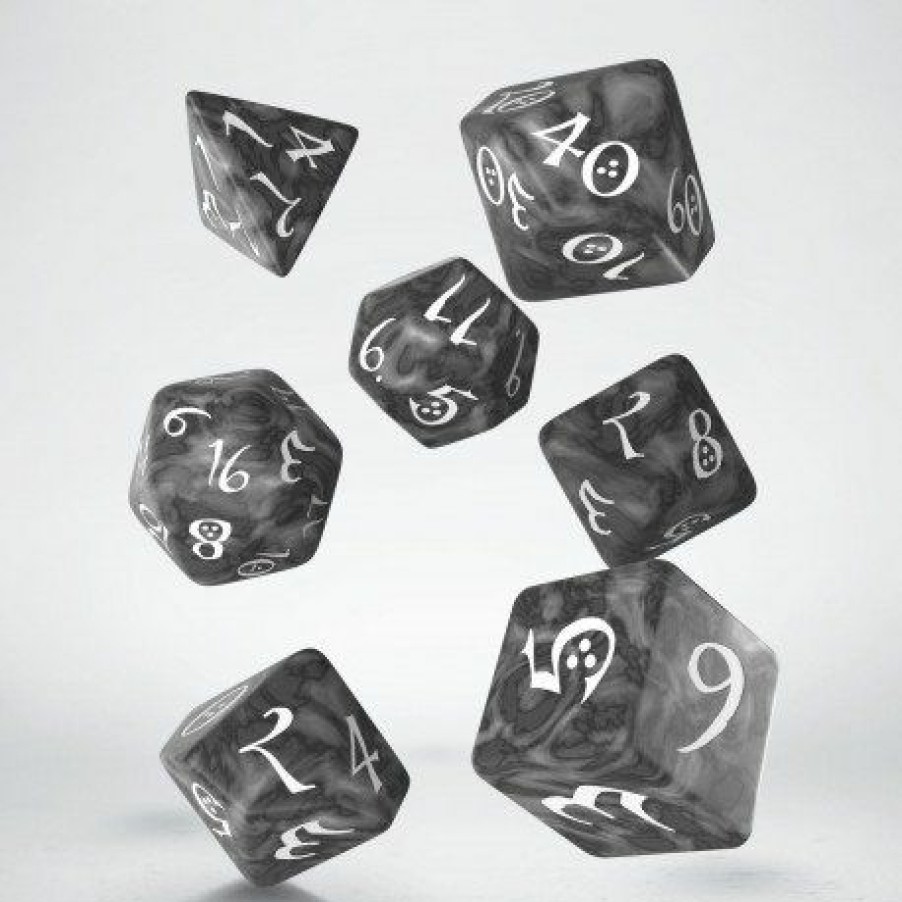 Q Workshop Dobbelstenen | Classic Rpg Smoky & White Dice Set (7)