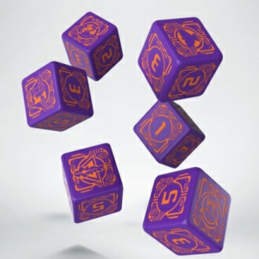 Q Workshop Dobbelstenen | Battletech House Marik D6 Dice Set