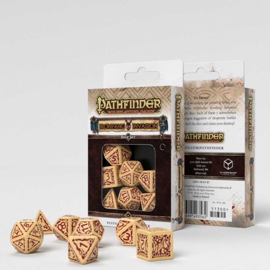 Q Workshop Dobbelstenen | Pathfinder Ironfang Invasion Dice Set (7)