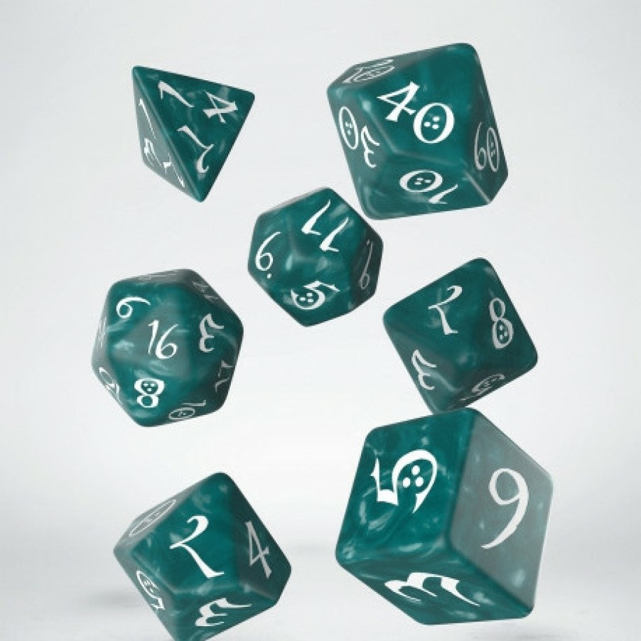 Q Workshop Dobbelstenen | Classic Rpg Stormy & White Dice Set (7)