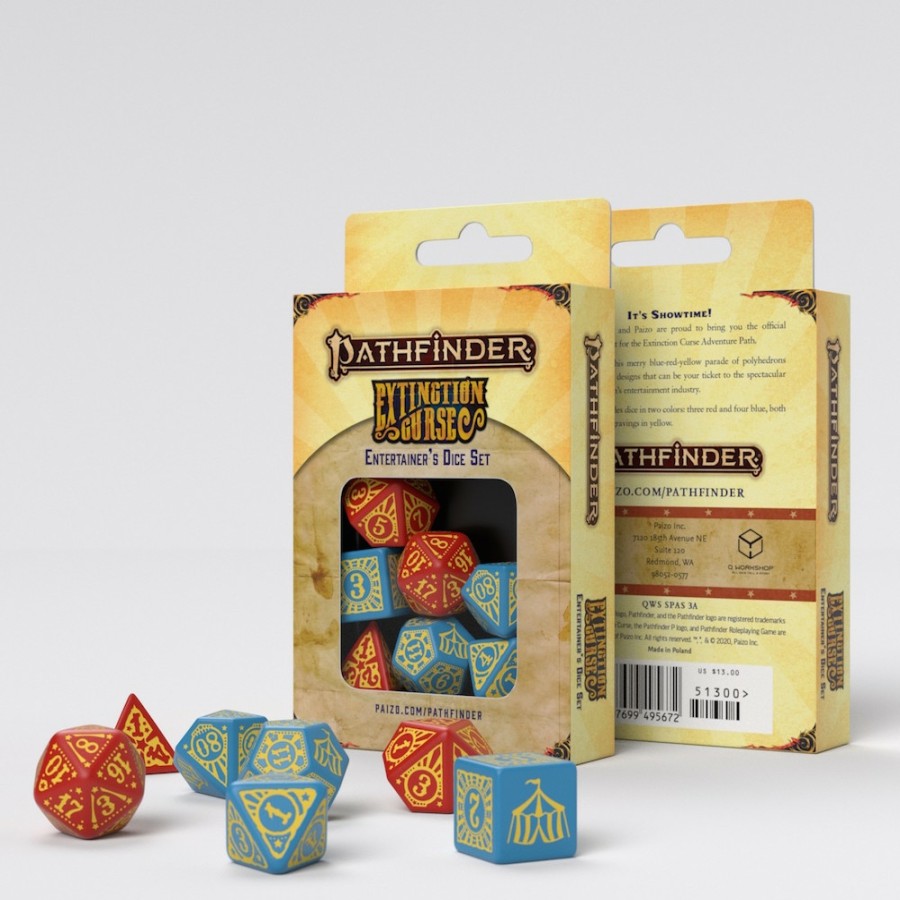 Q Workshop Dobbelstenen | Pathfinder Extinction Curse - Entertainer''S Dice Set (7)"