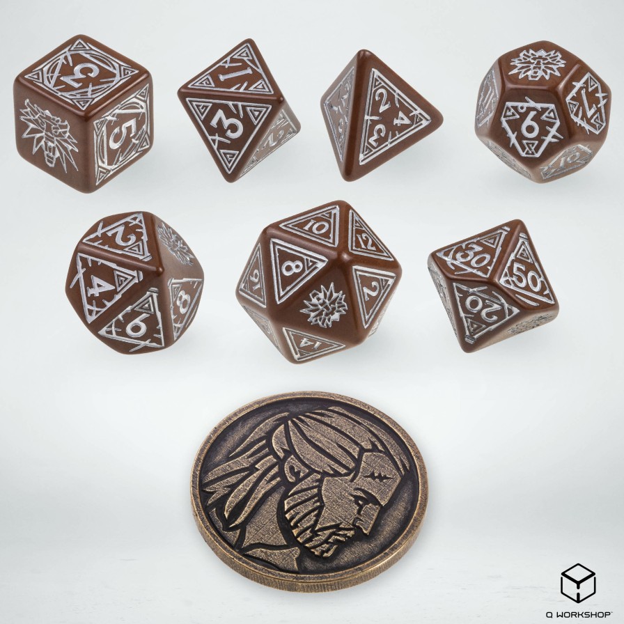 Q Workshop Dobbelstenen | The Witcher Dice Set Geralt - The Roach'S Companion