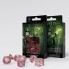 Q Workshop Dobbelstenen | Elvish Translucent & Red Dice Set (7)