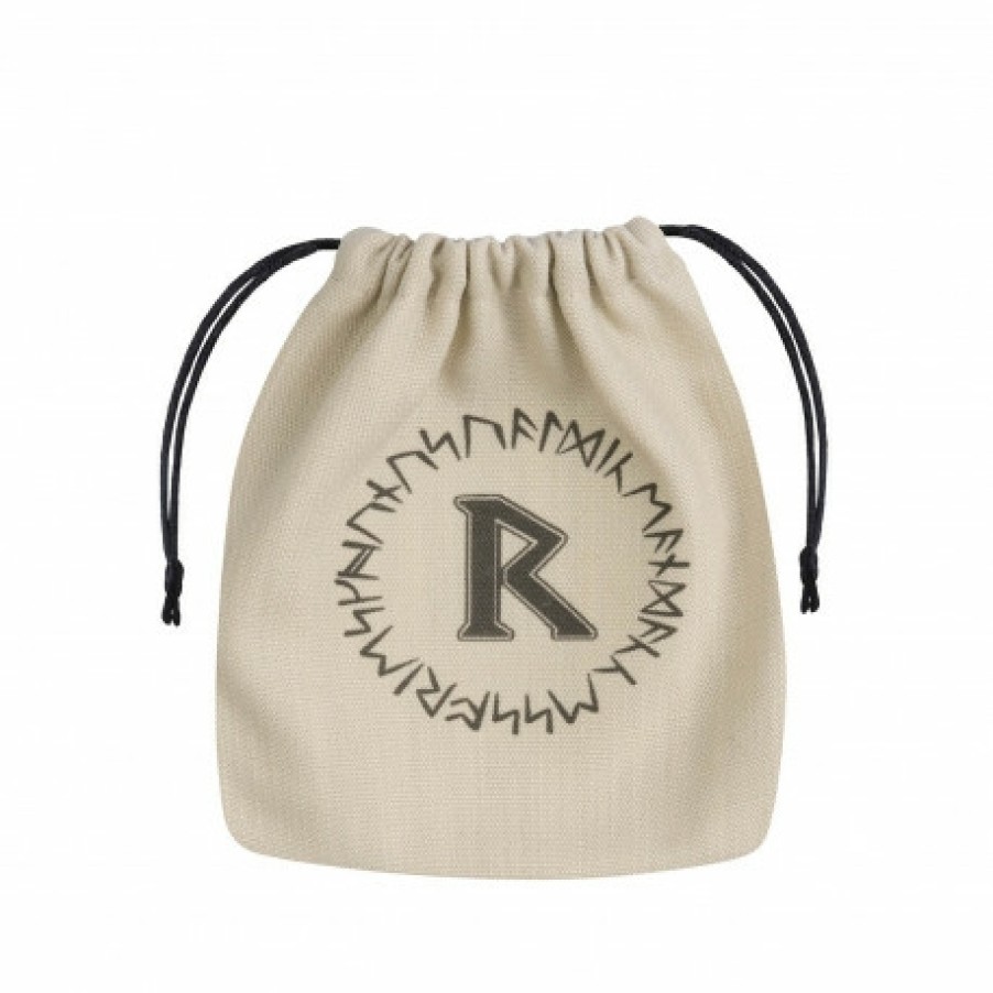 Q Workshop Dobbelstenen | Runic Beige & Black Dice Bag