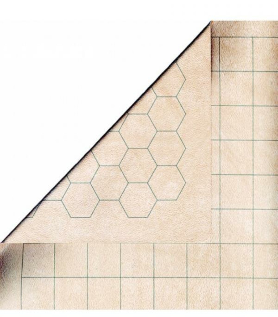 Ches Battlemats | Reversible Battlemat Groot (1 Inch Grote Hexes En Vierkanten)