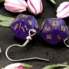 Ches Oorbellen | Hook Earrings Borealis Royal Purple Mini-Poly D20