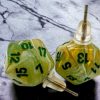 Ches Oorbellen | Stud Earrings Marble Green Mini-Poly D20