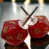 Ches Oorbellen | Stud Earrings Glitter Ruby Mini-Poly D20