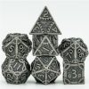 Foam Brain Games Dobbelstenen | Steampunk Silver Rpg Metal Dice Set (7)