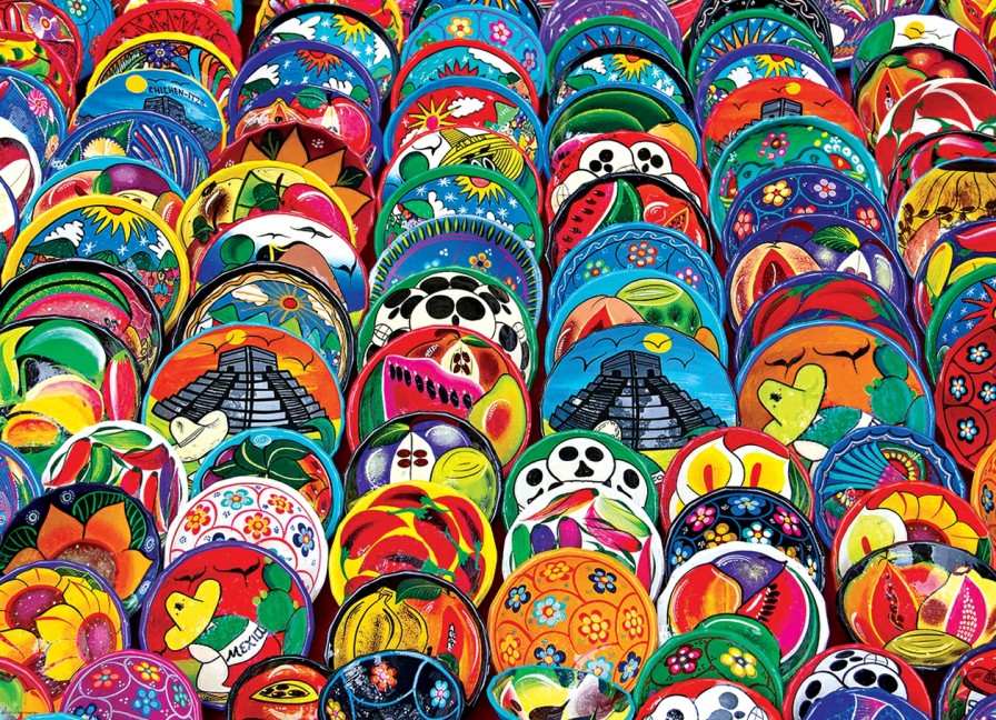 Eurographics 1000 Stukjes | Puzzel: Mexican Ceramic Plates (1000)