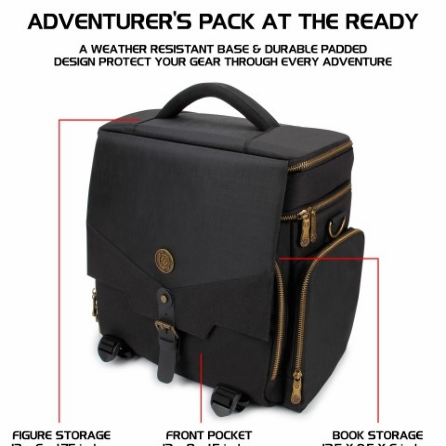 Enhance Gaming Dungeons And Dragons Bag | Rpg Adventurer'S Bag (Black)