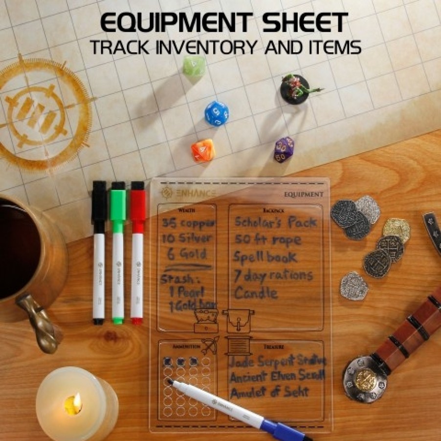 Enhance Gaming Opberg | Enhance Rpg Acrylic Character Sheet