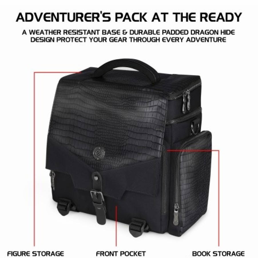 Enhance Gaming Dungeons And Dragons Bag | Rpg Adventurer'S Bag Collector'S Edition (Black)