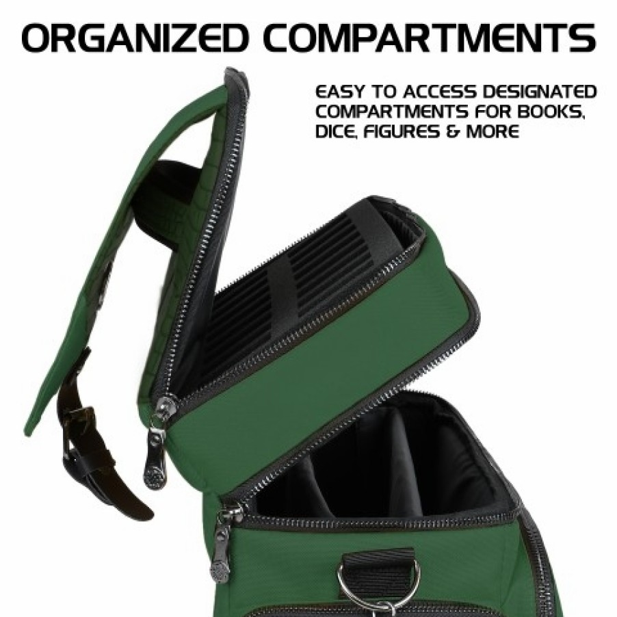 Enhance Gaming Dungeons And Dragons Bag | Rpg Adventurer'S Bag Collector'S Edition (Green)