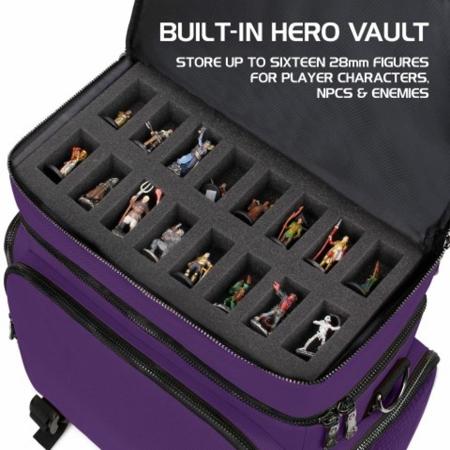 Enhance Gaming Dungeons And Dragons Bag | Rpg Adventurer'S Bag Collector'S Edition (Purple)