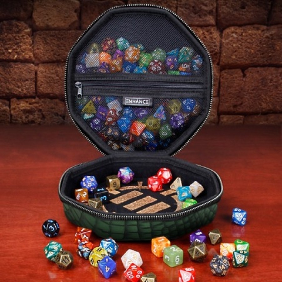 Enhance Gaming Opberg | Dice Tray & Case Collector'S Edition (Green)