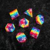 Fanroll Dobbelstenen | 16Mm Sharp Edge Silicone Rubber Rainbow Poly Dice Set