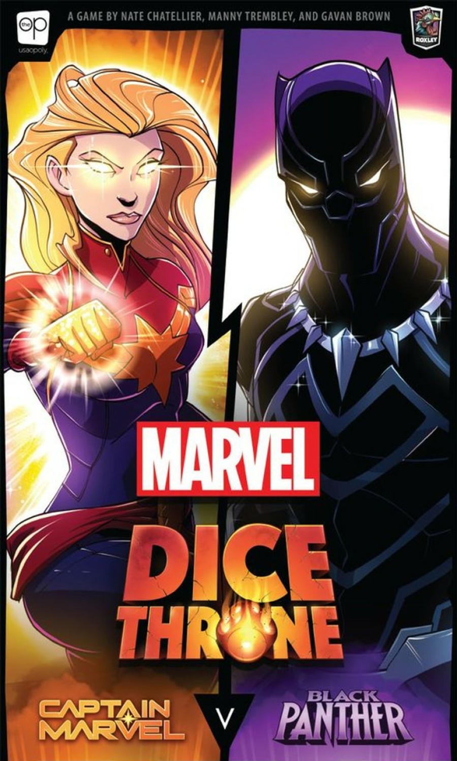 Usaopoly Strategische Spellen | Dice Throne Captain Marvel & Plack Panther