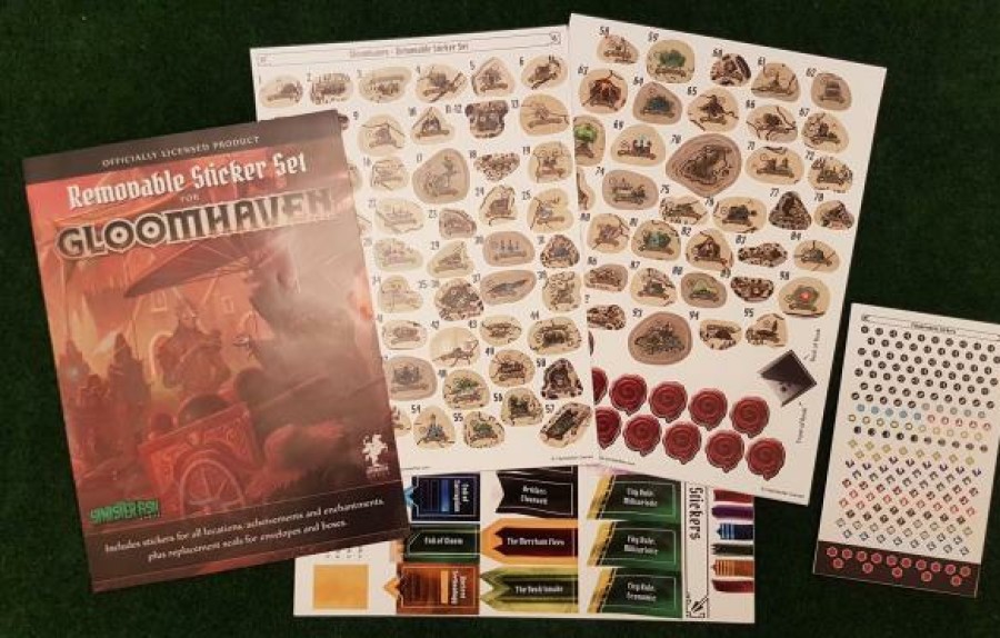 Cephalofair Games Samenwerking Bordspel | Gloomhaven - Removable Sticker Set