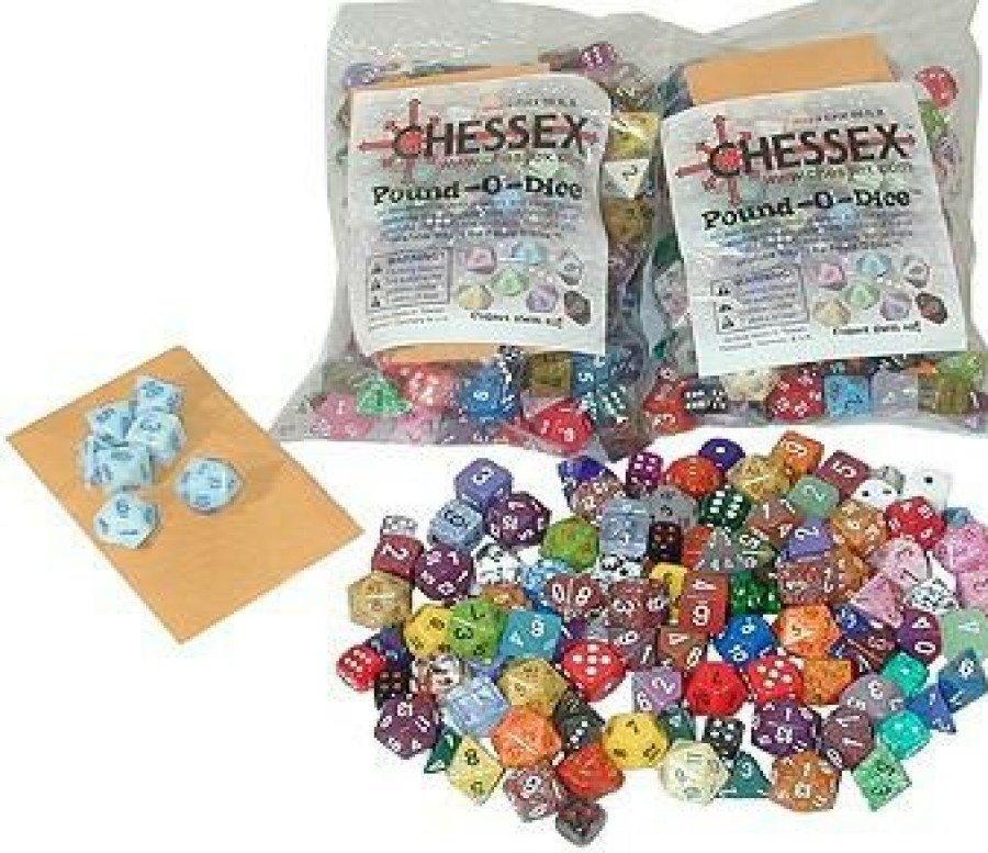 Ches Dobbelstenen | Pound-O-Dice - Polydice Dobbelstenen (Ca. 100 Stuks)