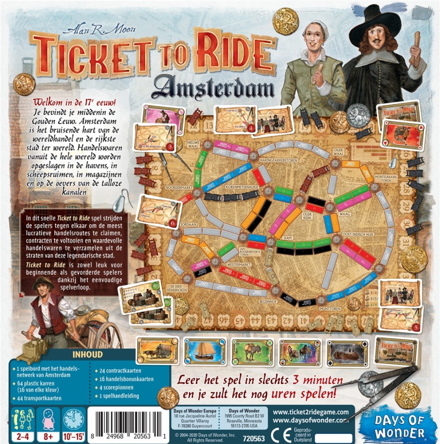 Days of Wonder Ticket To Ride | Ticket To Ride: Amsterdam - Nl