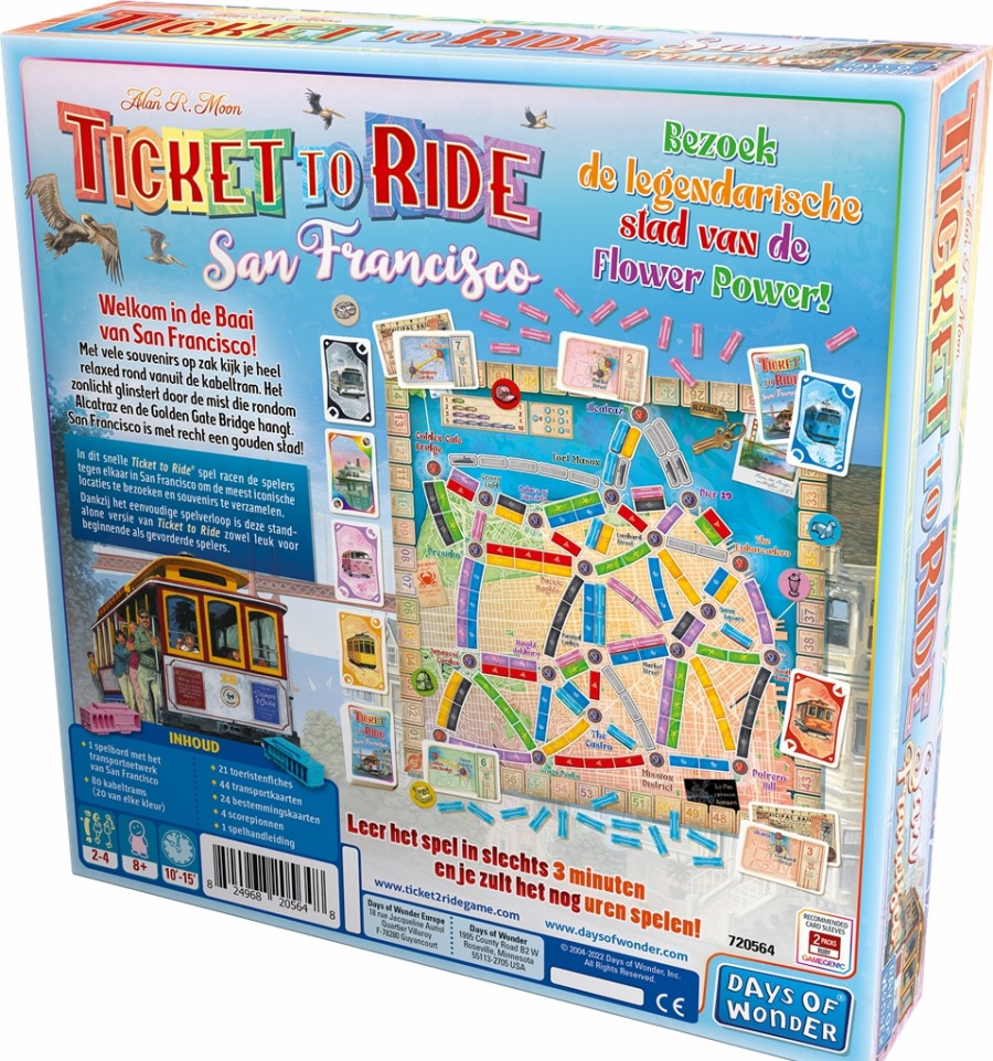 Days of Wonder Ticket To Ride | Ticket To Ride San Francisco - Nl