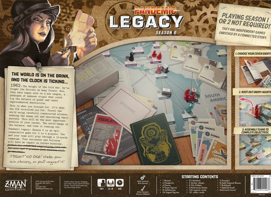 Z-Man Games Samenwerking Bordspel | Pandemic Legacy Season 0