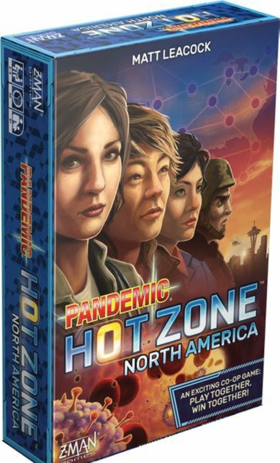 Z-Man Games Samenwerking Bordspel | Pandemic: Hot Zone North America