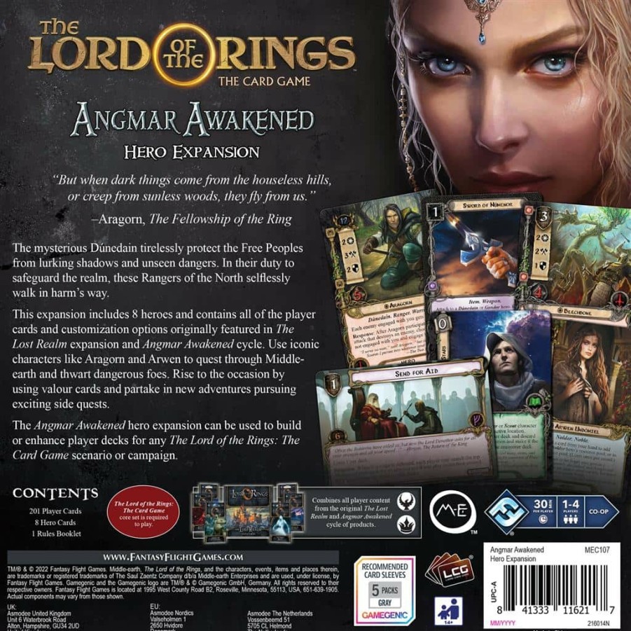 Fantasy Flight Games Lord Of The Rings | Lord Of The Rings Lcg Angmar Awakened Hero