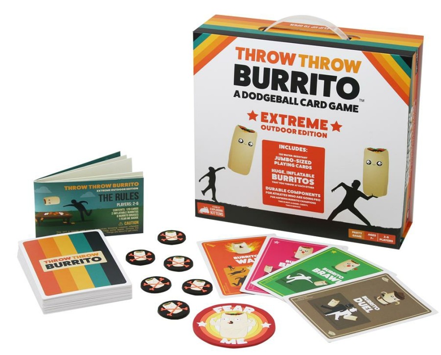 Exploding Kittens Partyspellen | Throw Throw Burrito Extreme Outdoor Edition