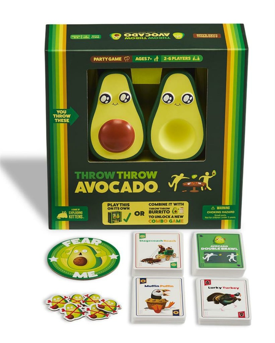 Exploding Kittens Partyspellen | Throw Throw Avocado - Partyspel