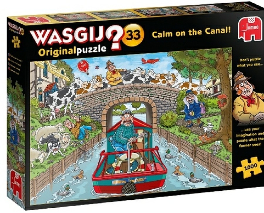 Jumbo Wasgij | Wasgij Original 33 - Kalm Op Het Kanaal! (1000)