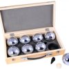 Longfield Jeu De Boules | Jeu De Boules In Houten Kist - 8 Ballen 720Gr.