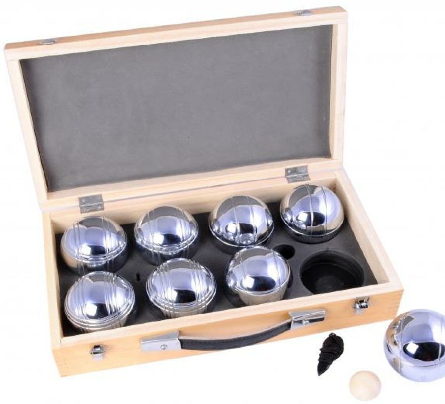 Longfield Jeu De Boules | Jeu De Boules In Houten Kist - 8 Ballen 720Gr.