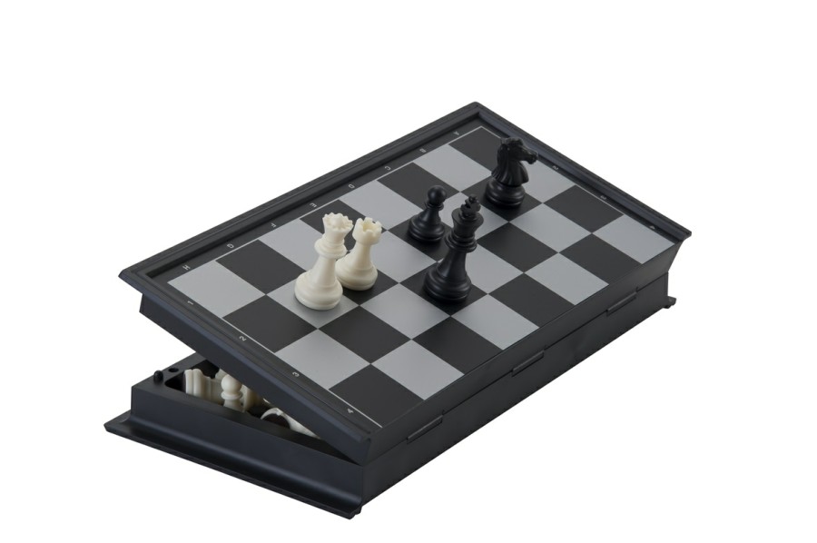 Longfield Games Schaaksets | Reis Schaak Magnetisch Opklapbaar 24 X 24 Cm